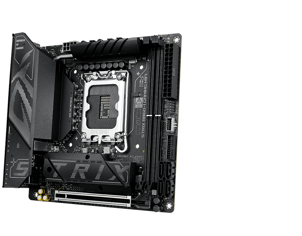 The Strix  B860-I front and back