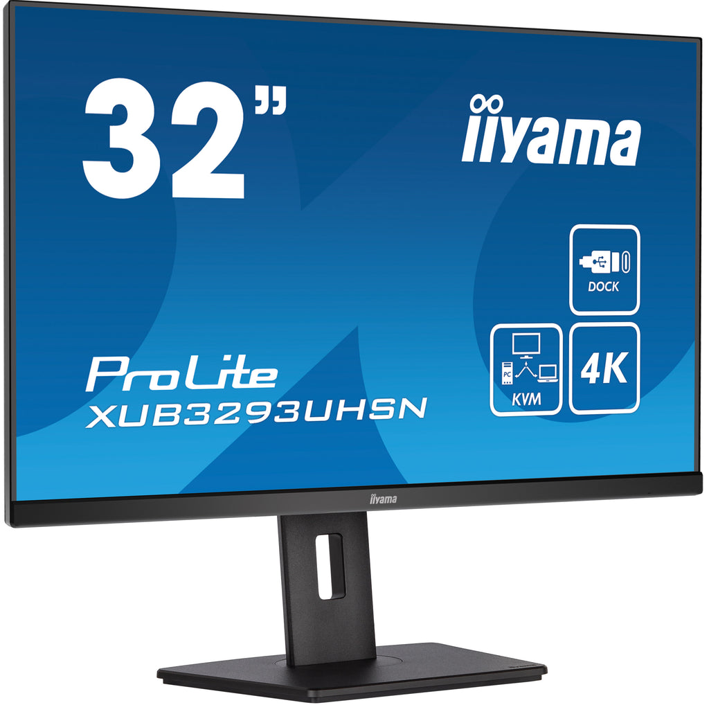 iiyama ProLite XUB3293UHSN-B5 32" 4K IPS Monitor - KVM, USB-C