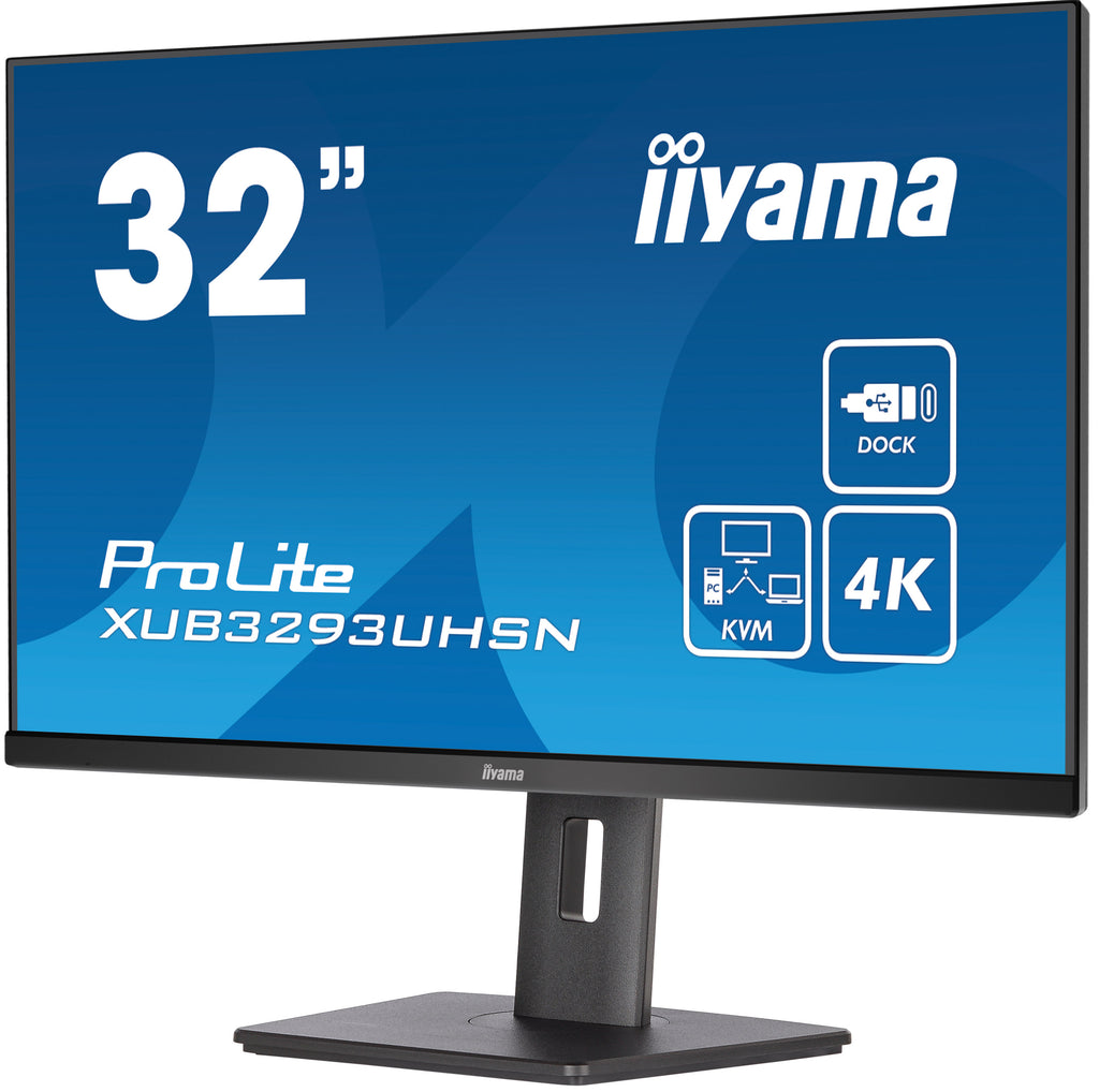 iiyama ProLite XUB3293UHSN-B5 32" 4K IPS Monitor - KVM, USB-C
