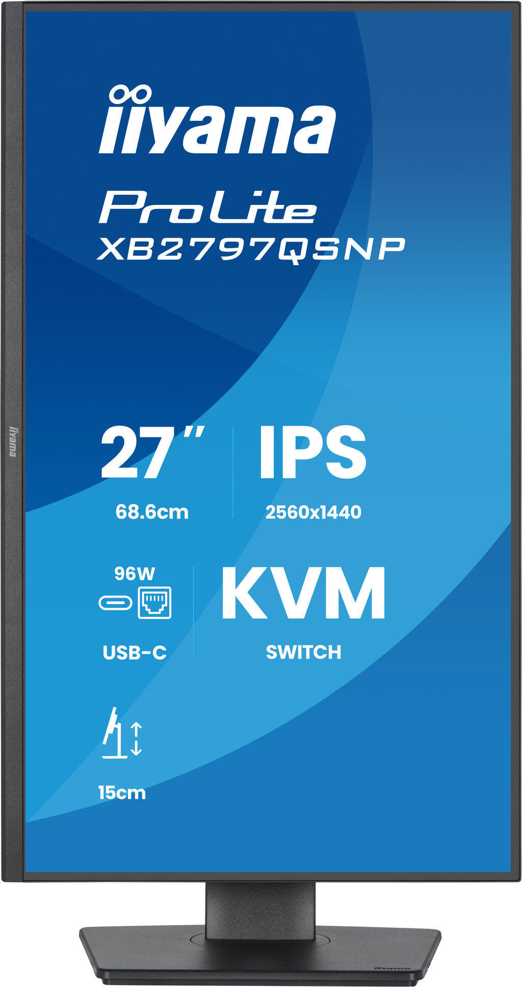 iiyama ProLite XB2797QSNP-B1 27" QHD IPS USB-C KVM Monitor