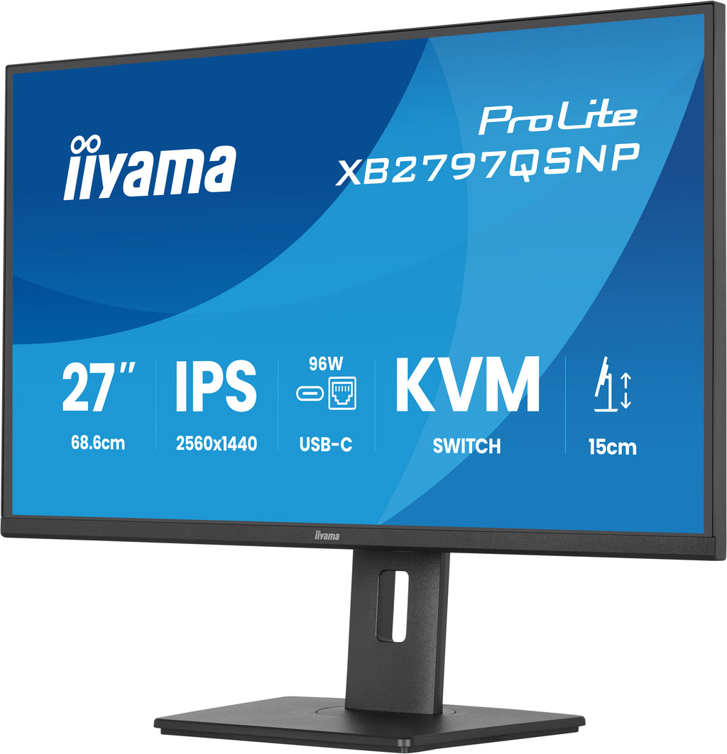iiyama ProLite XB2797QSNP-B1 27" QHD IPS USB-C KVM Monitor