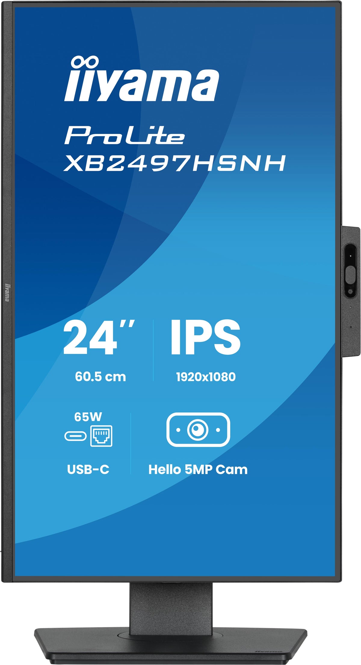 iiyama ProLite XB2497HSNH-B1 24" IPS Monitor USB-C Dock