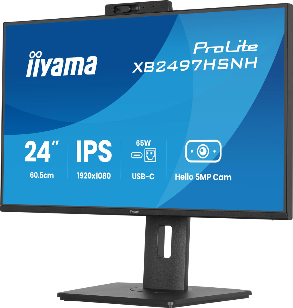 iiyama ProLite XB2497HSNH-B1 24" IPS Monitor USB-C Dock