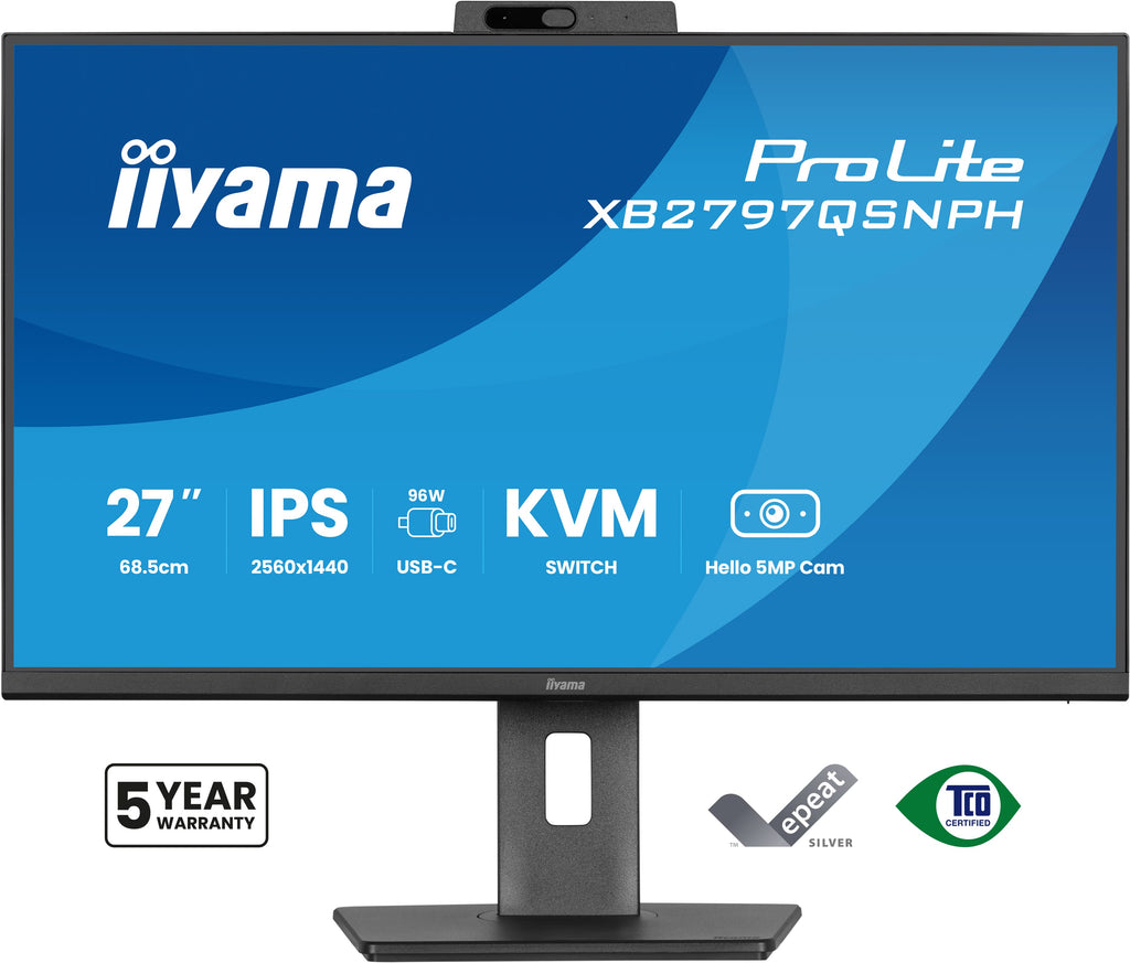 iiyama ProLite XB2797QSNPH-B1 27" QHD IPS Monitor - USB-C