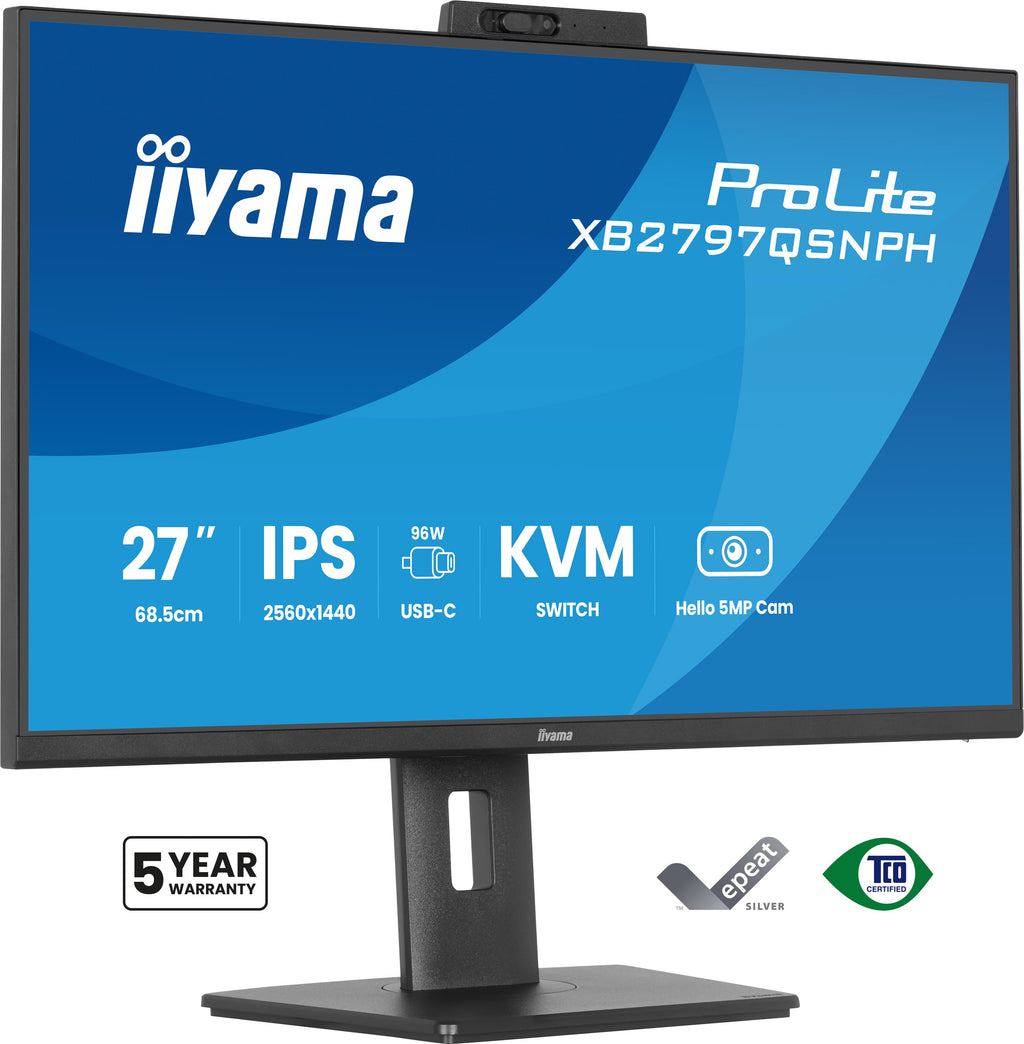 iiyama ProLite XB2797QSNPH-B1 27" QHD IPS Monitor - USB-C