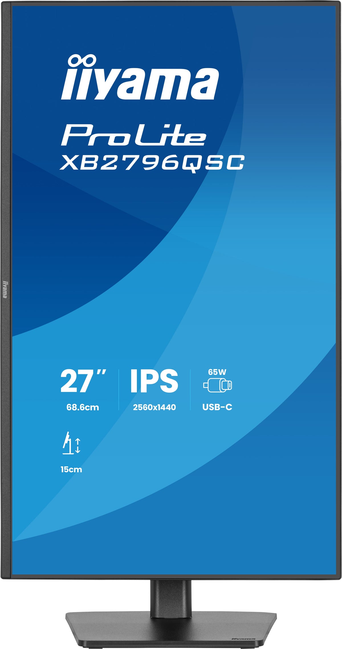 iiyama ProLite XB2796QSC-B1 27" QHD IPS Monitor USB-C 65W
