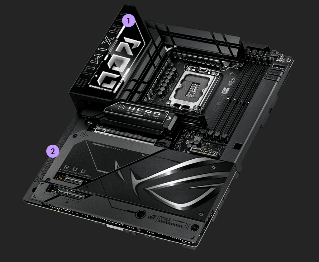 Gaming immersion specs of the ROG Maximus Z890 Hero BTF