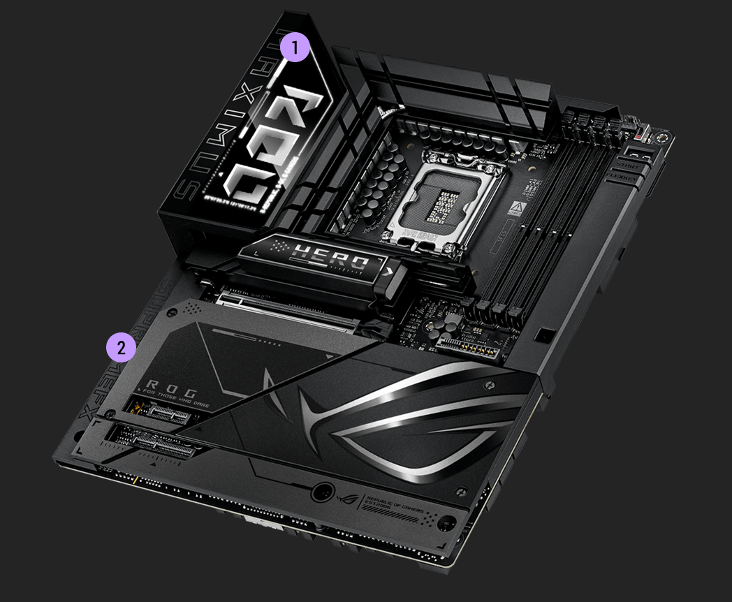 Gaming immersion specs of the ROG Maximus Z890 Hero BTF