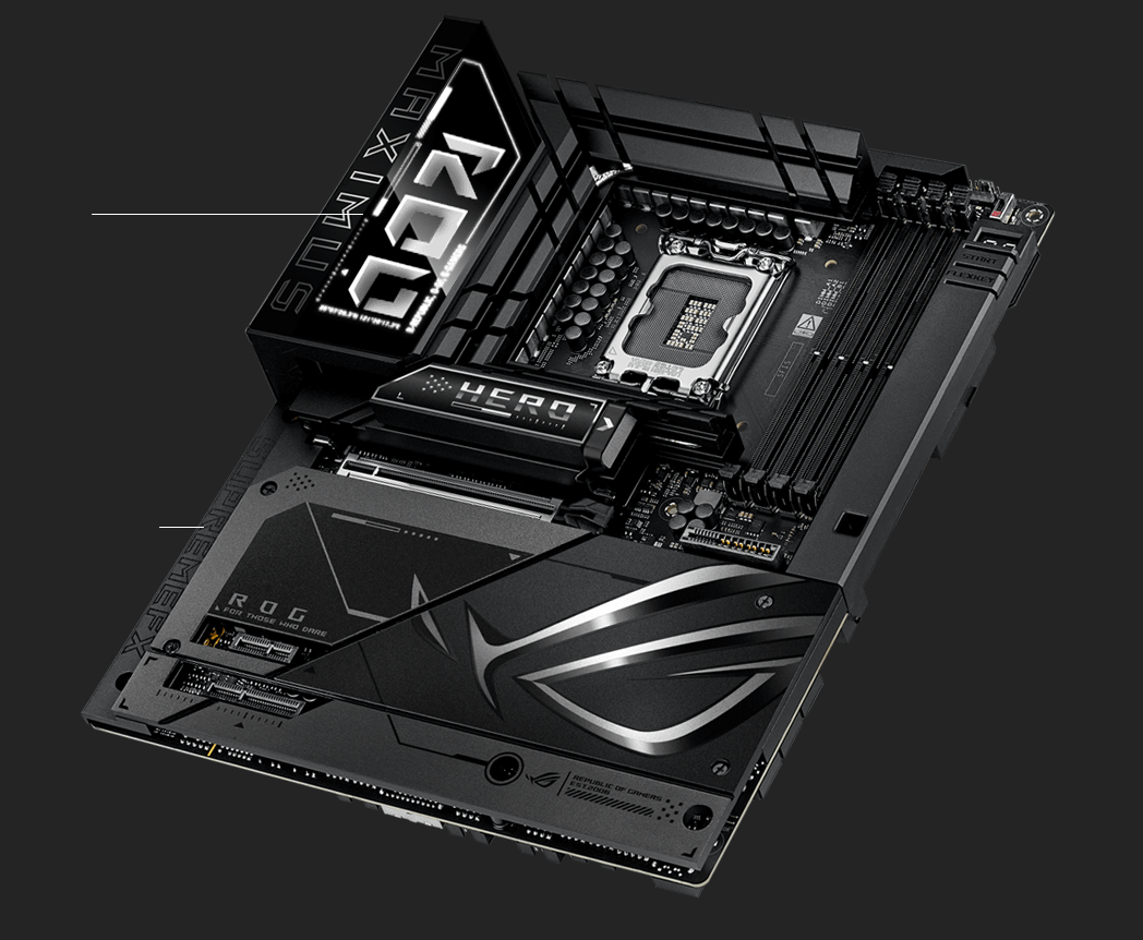 Gaming immersion specs of the ROG Maximus Z890 Hero BTF