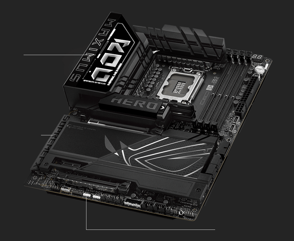Gaming immersion specs of the ROG Maximus Z890 Hero
