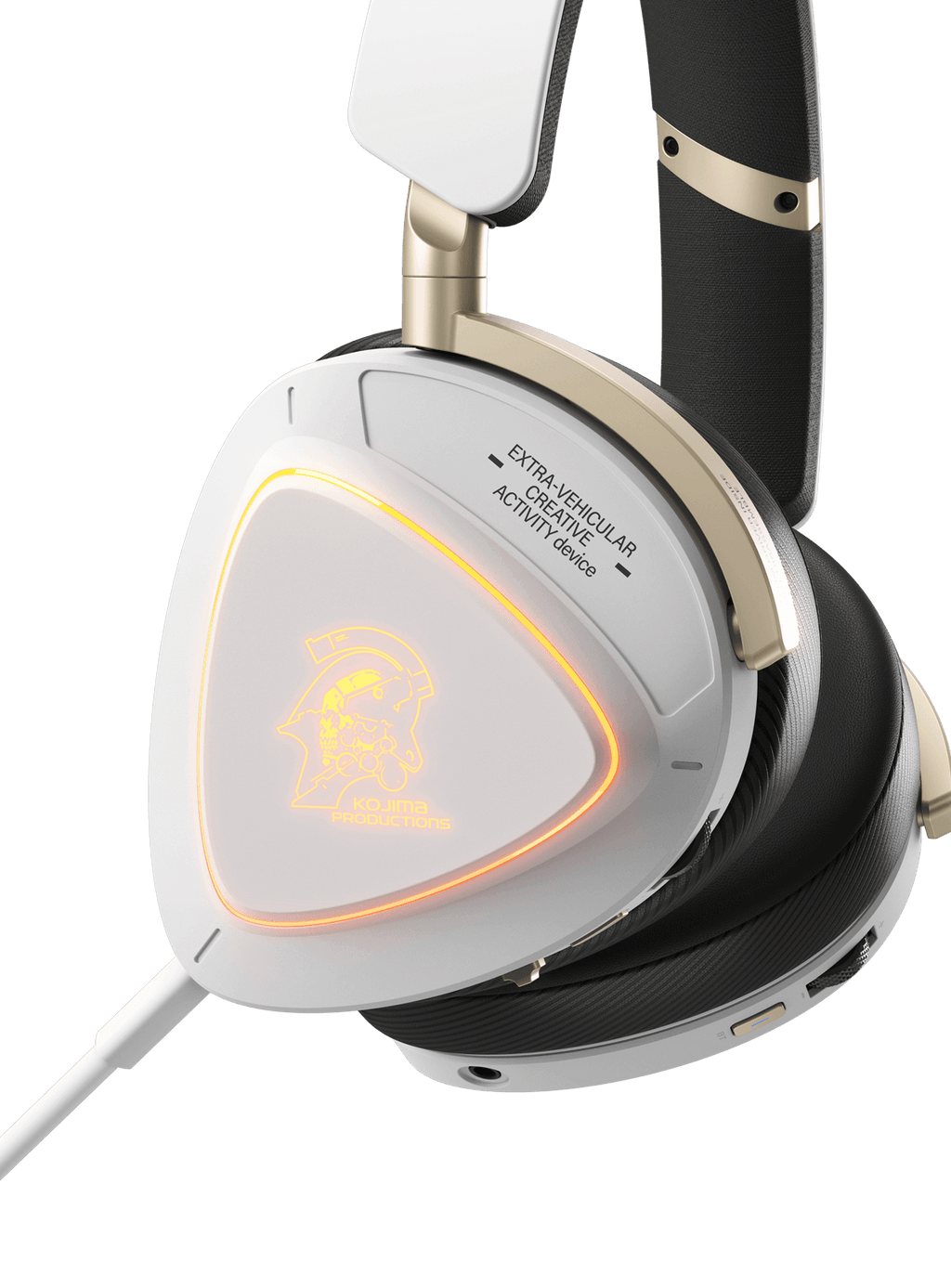 A close up of the earcup of the ROG Delta II KJP