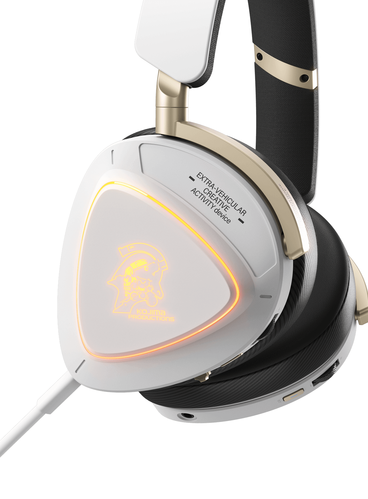 A close up of the earcup of the ROG Delta II KJP