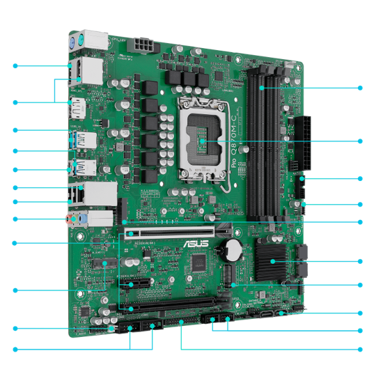 All specs of the Pro Q870M-C-CSM motherboard