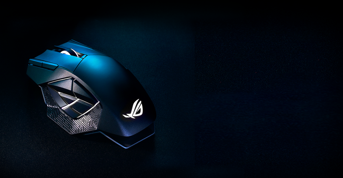Demonstration of the eight Aura Sync light effects available on ROG Spatha X