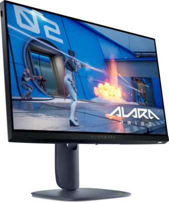 View right-facing Alienware AW2525HM Gaming Monitor.