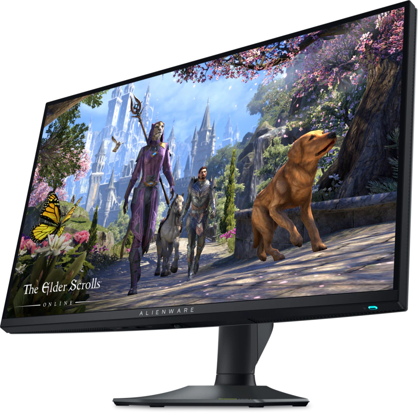 View Left facing Alienware AW2725QF Monitor
