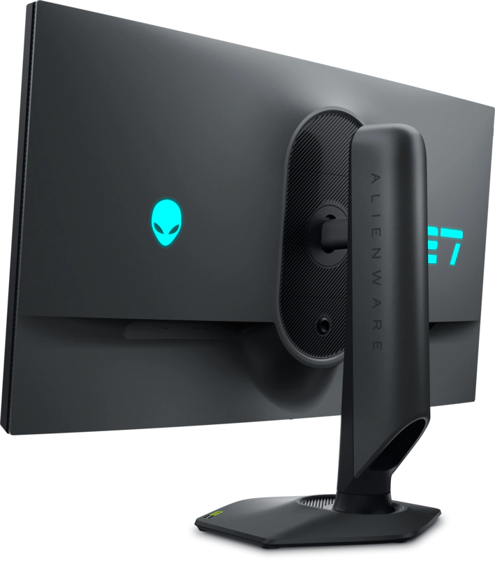 View Rear facing Alienware AW2725QF Monitor
