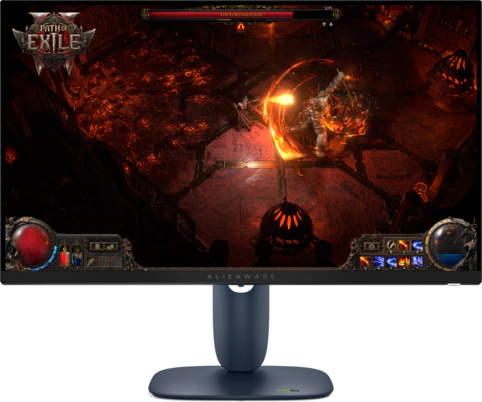 View forward-facing Alienware AW2725DM Gaming Monitor