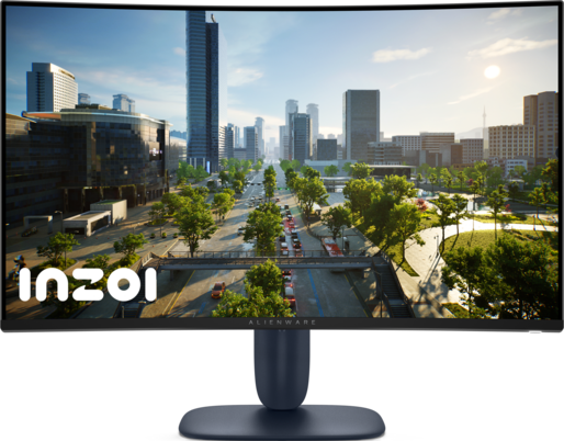 View forward-facing Alienware AW3225DM Gaming Monitor