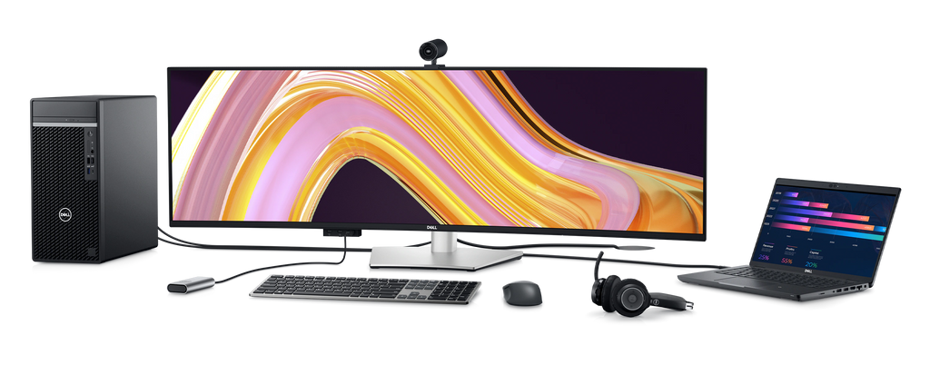  Dell UltraSharp 49 Curved USB-C Hub Monitor - U4924DW 