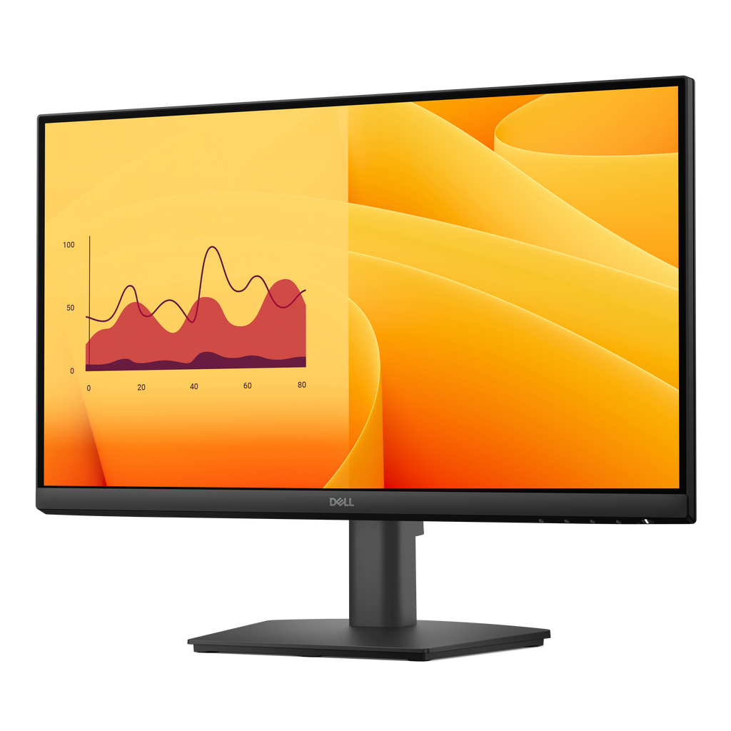 A Dell Pro 22 Monitor with a vivid colorful image on its screen.
