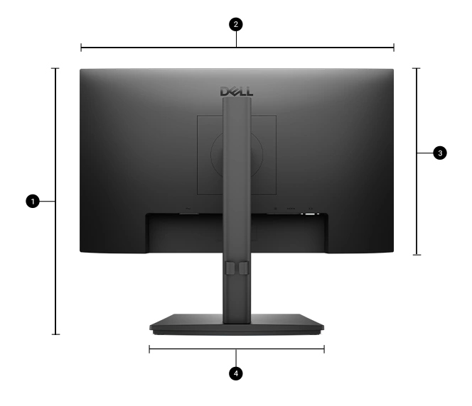 Dell Pro E2225HSM 22" Full HD VA Monitor - HDMI, DP, VGA