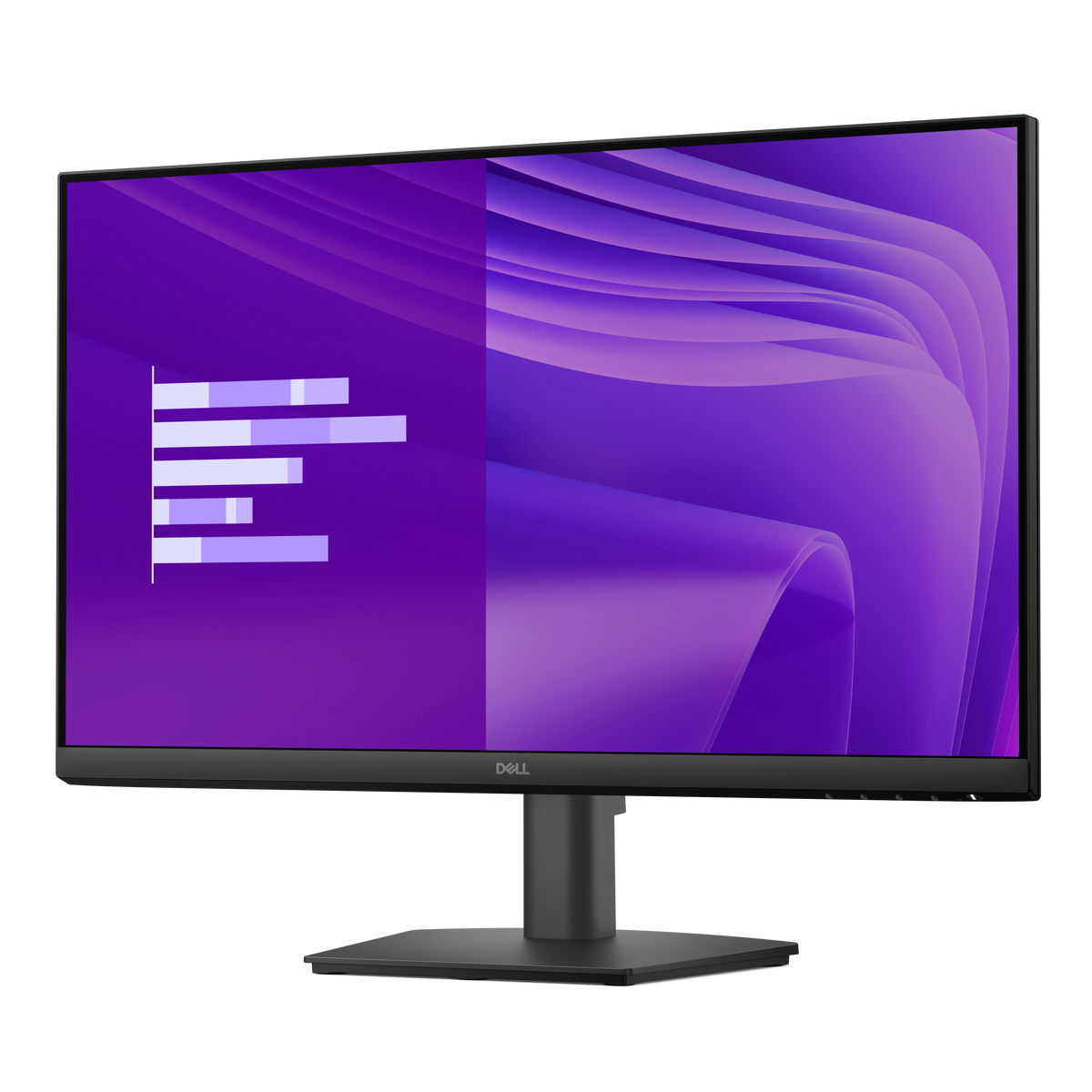 A Dell Pro 24 Monitor with a vivid colorful image on its screen.
