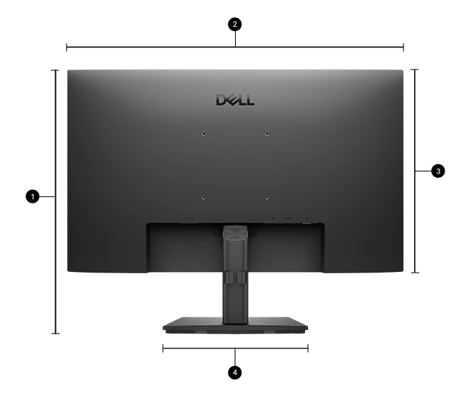 Dell Pro E2425HM 24" FHD 100Hz IPS Monitor - HDMI, DP, VGA