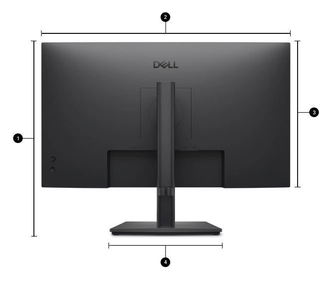 Dell Pro E2726HS 27" FHD IPS Monitor 100Hz - Adjustable Stand