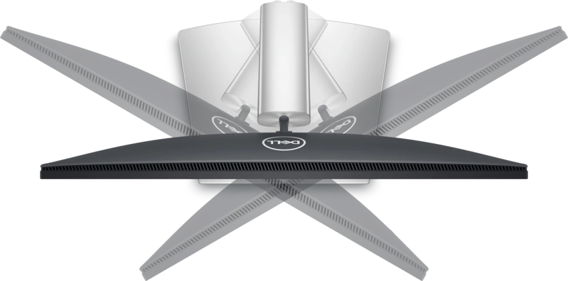 View top-down Dell Pro 24 Plus Touch USB-C Hub Monitor - P2424HT