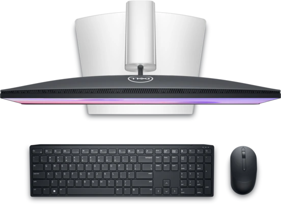 View top-down Dell Pro 24 Plus Touch USB-C Hub Monitor - P2424HT
