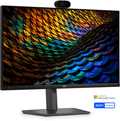 View right-facing P2426HEB Video Conferencing Monitor
