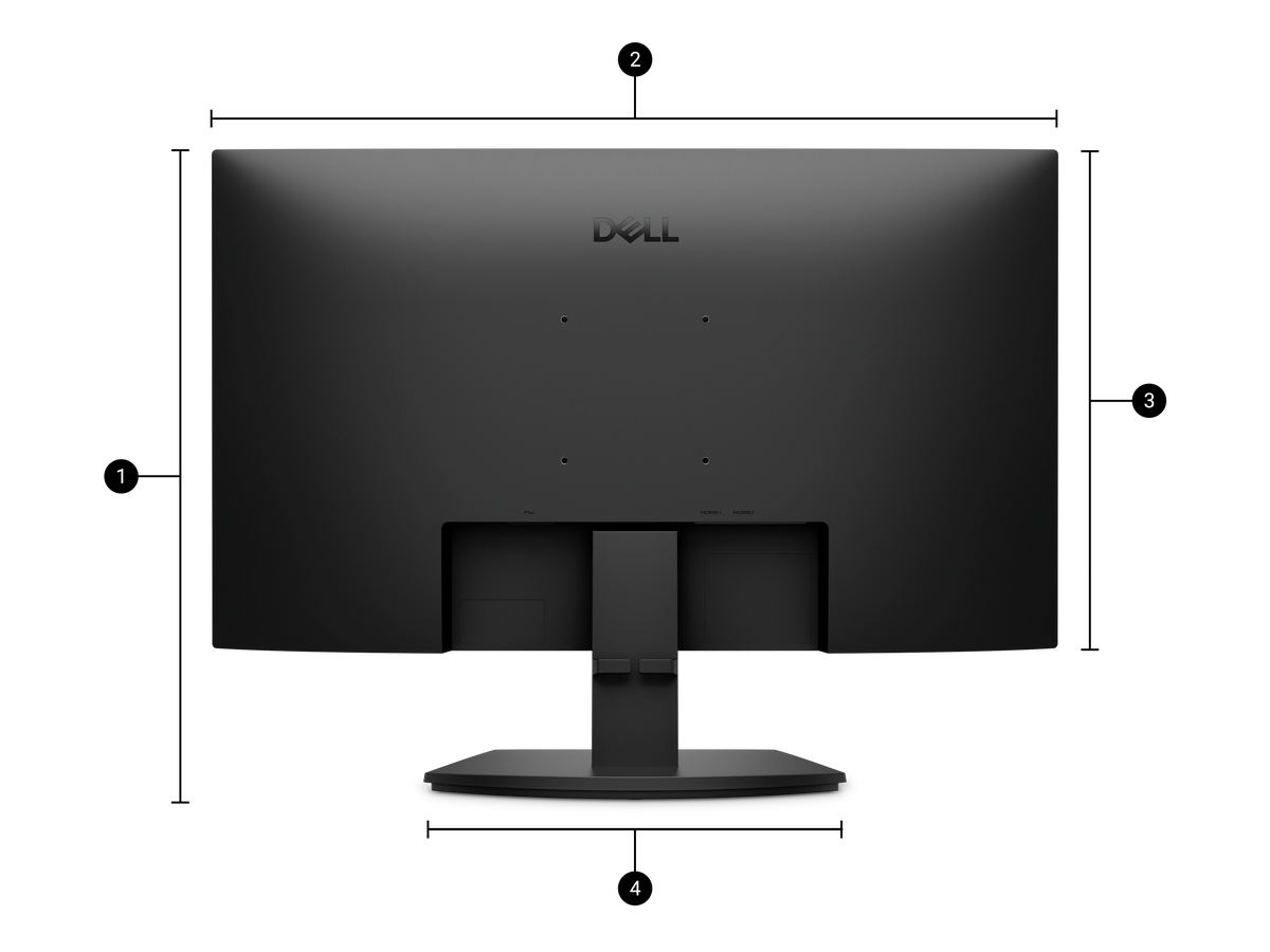 Dell SE2726H 27" FHD 144Hz IPS Monitor - 1ms, 2x HDMI