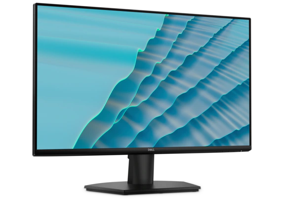 View right-facing Right facing view of Dell 24 Monitor