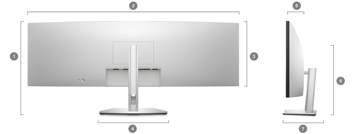  Dell UltraSharp 49 Curved USB-C Hub Monitor - U4924DW 