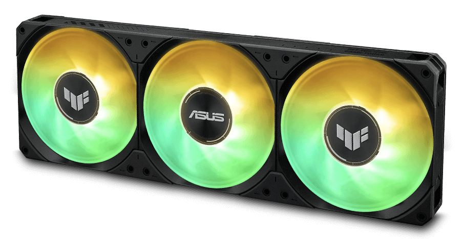 ARGB fans of the TUF Gaming LC III 360 ARGB