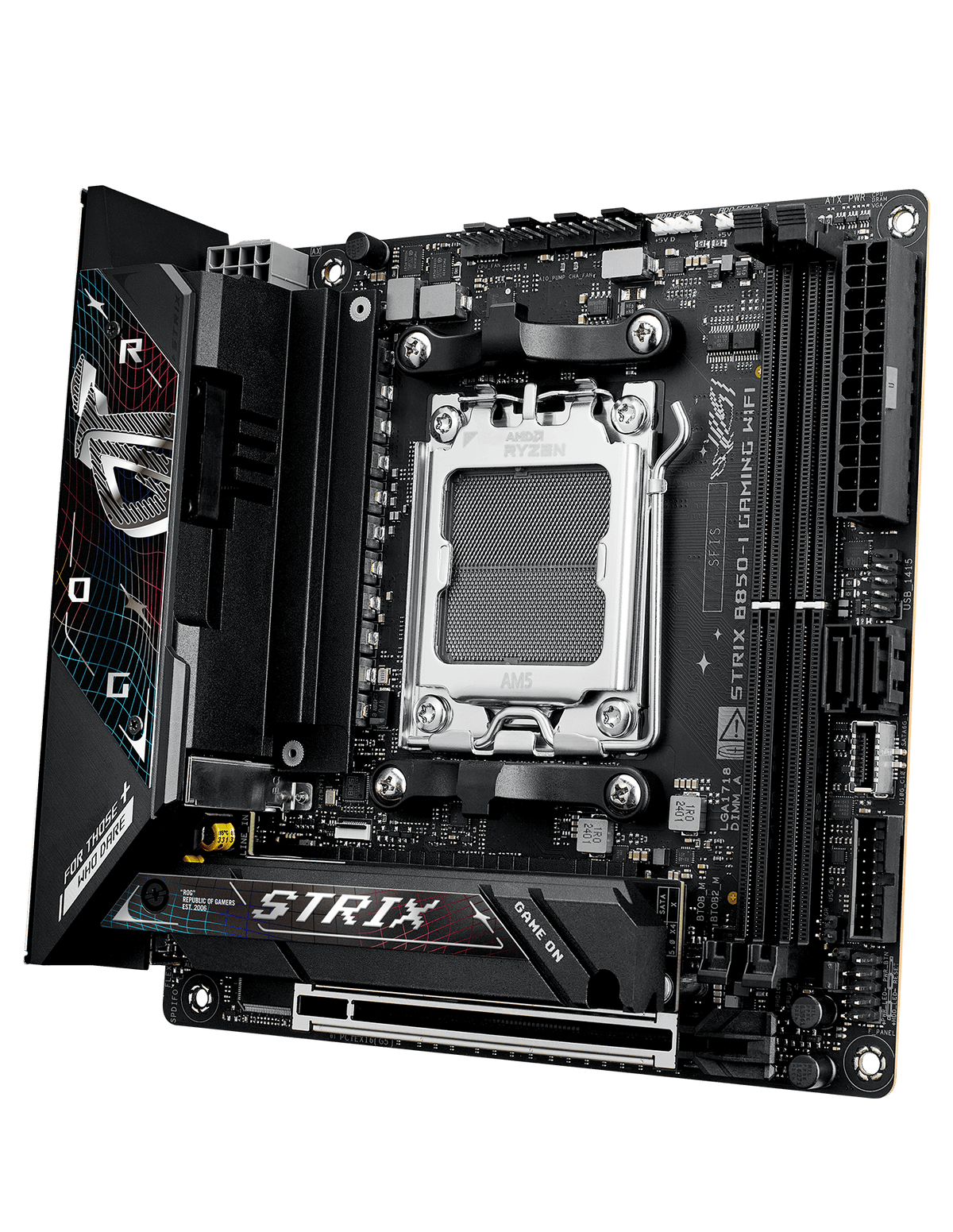 The ROG Strix B850-I is ready to launch into lightspeed.