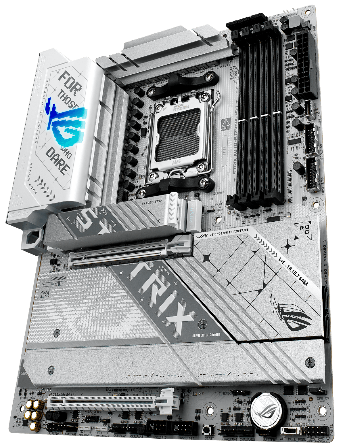 The ROG Strix X870-A is ready to launch into lightspeed.