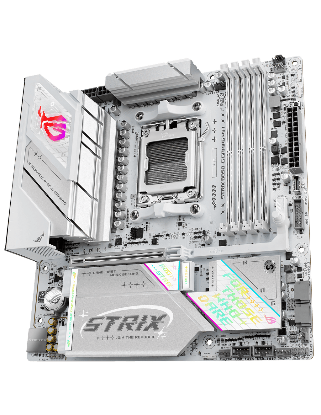 The ROG Strix B850-G is ready to launch into lightspeed.