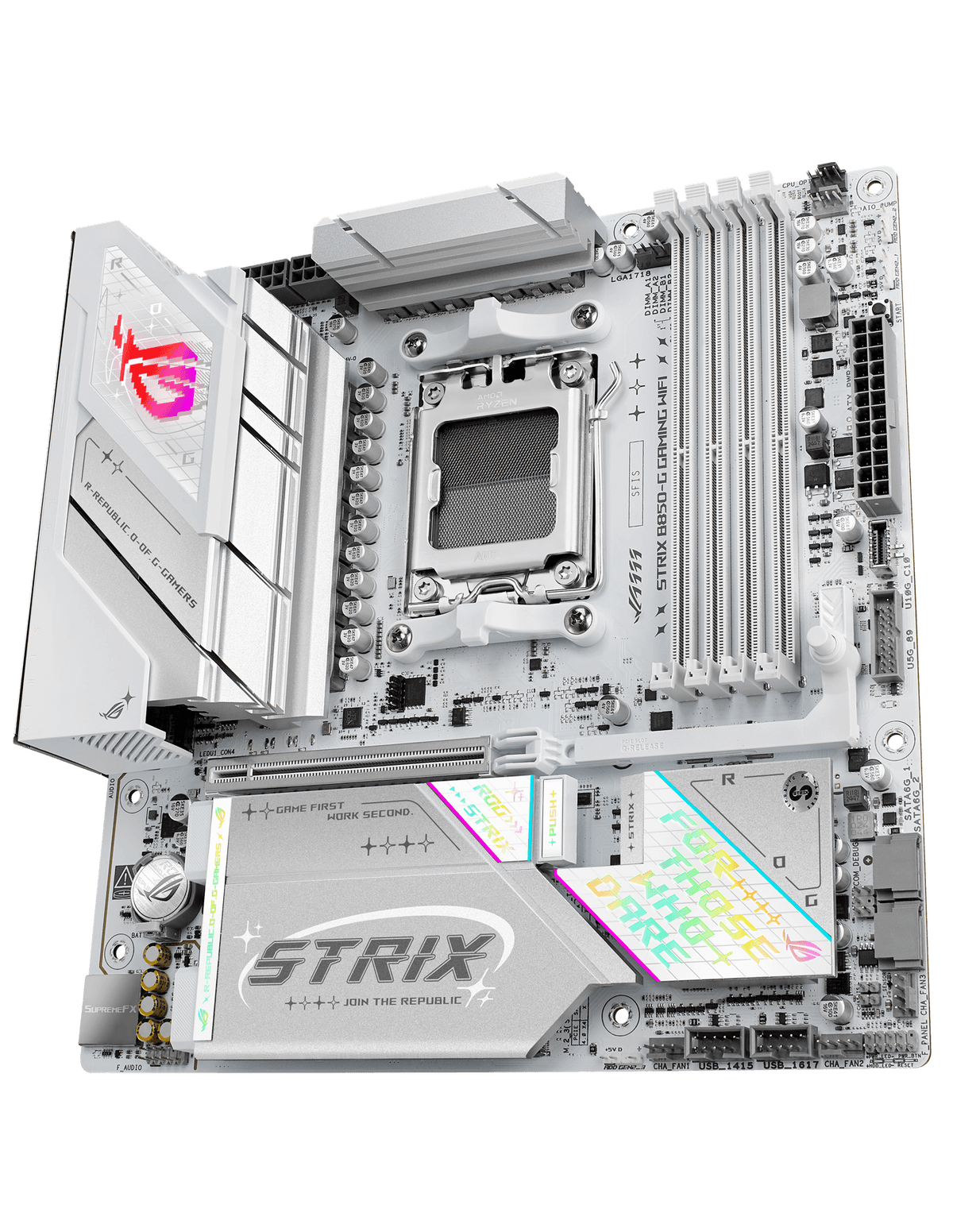 The ROG Strix B850-G is ready to launch into lightspeed.