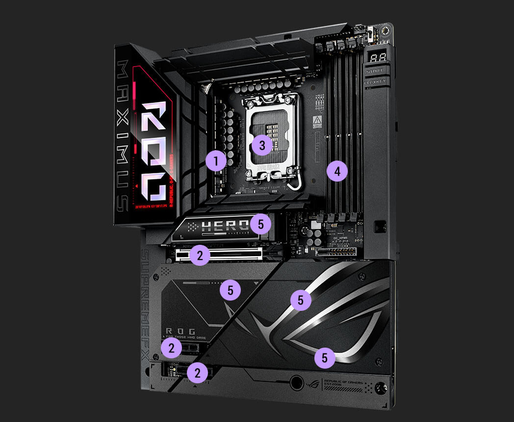Performance specs of the ROG Maximus Z890 Hero BTF