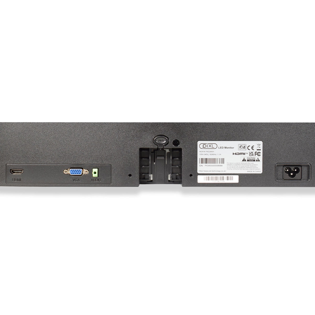 piXL PXD24VH 24" Full HD Monitor - Speakers, VGA & HDMI - Internal PSU - Tech Syndicate