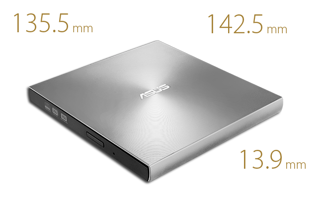ASUS ZenDrive U8M (SDRW-08U8M-U) ultra-slim and portable design.