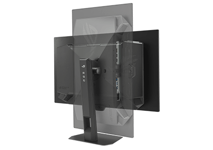 The XG27AQDNG offers pivot adjustments.