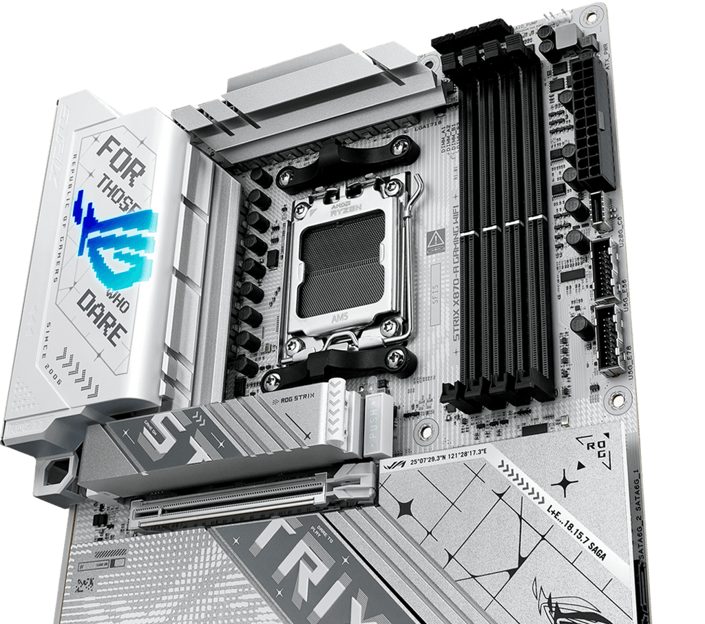 The ROG Strix X870-A features 16+2+2 power stages rated for 110 amps.