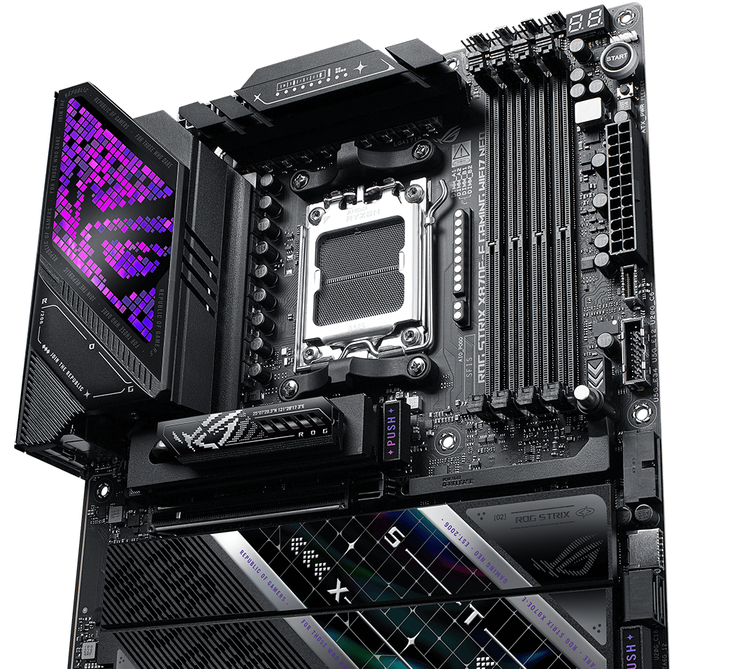 The ROG Strix X870E-E Gaming WiFi7 Neo features 18+2+2 power stages rated for 110 amps.