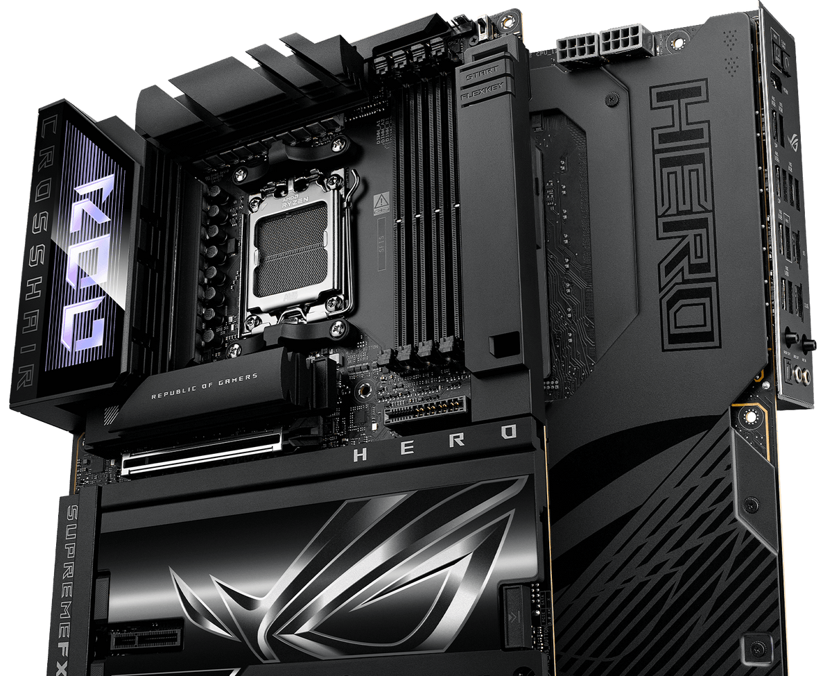 The ROG Crosshair X870E Hero BTF features 18+2+2 power stages