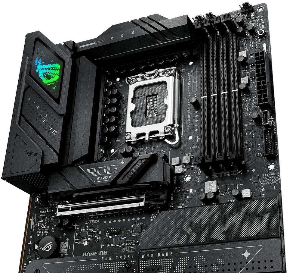 The ROG Strix  B860-F features 16+2+2 power stages rated for 110 amps.