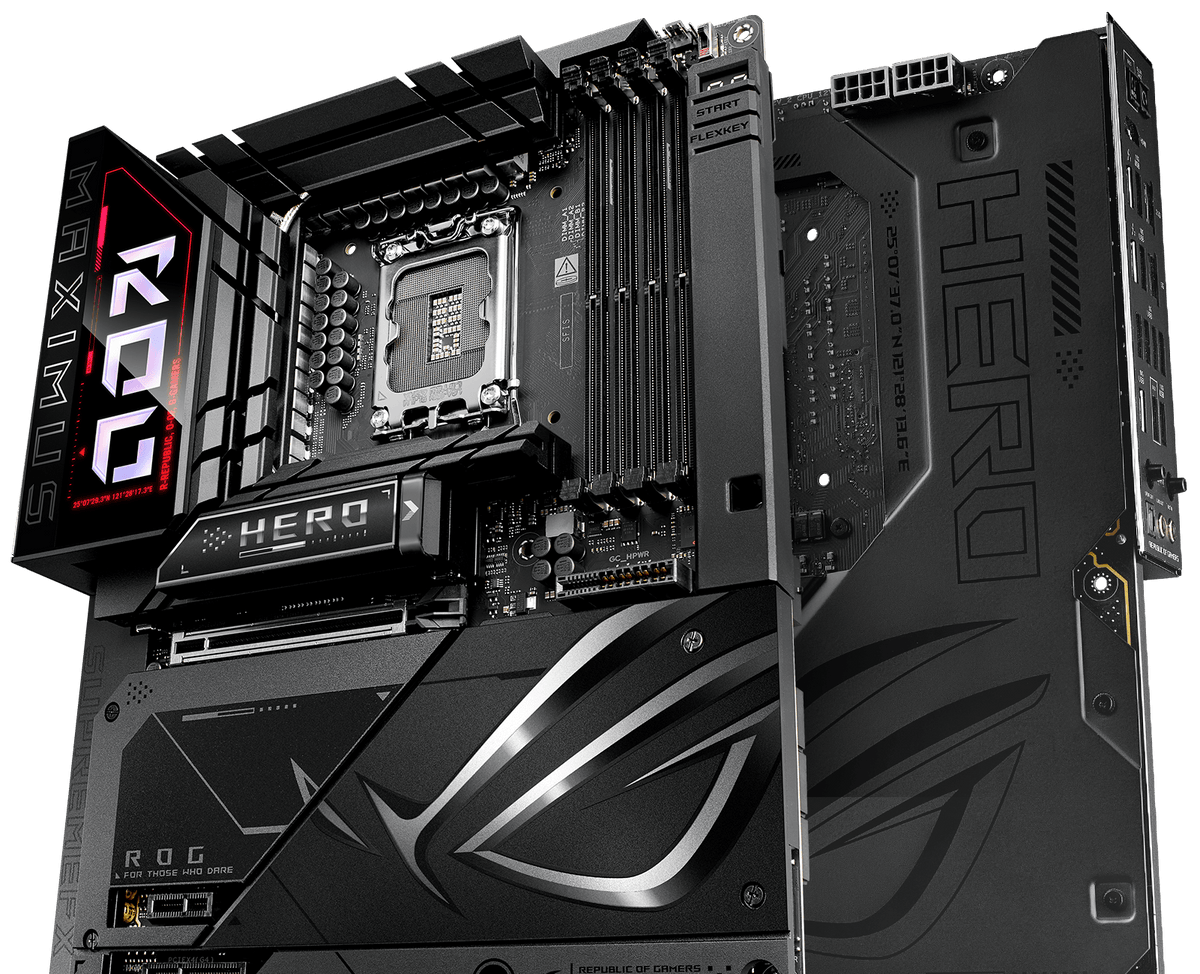 The ROG Maximus Z890 Hero BTF features 22+1+2+2 power stages