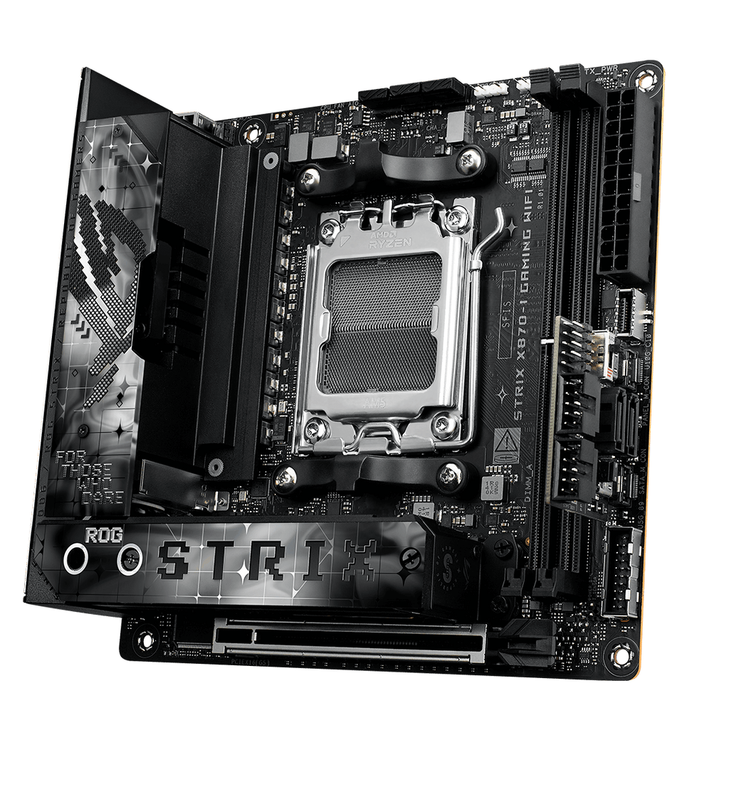 The ROG Strix X870-I features 10+2+1 power stages rated for 110 amps.